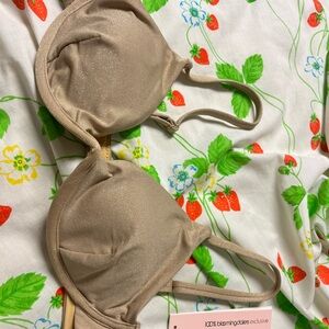 Aqua Swimwear in Tan large bikini top
